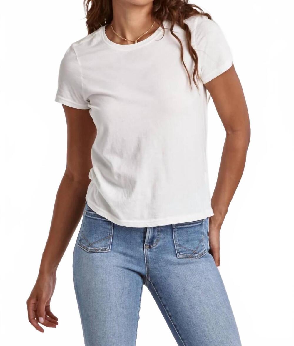 NEW DEAR JOHN DENIM unity crew neck tee in white